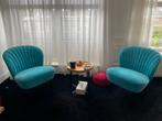 Twee mooie stoeltjes in Turquoise in goede staat, Ophalen, Zo goed als nieuw, Twee