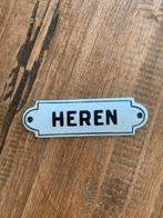 Emaille bordje heren, Antiek en Kunst, Antiek | Emaille, Ophalen of Verzenden
