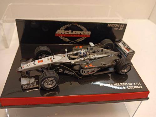 McLaren Mercedes mp4/14 d.coulthard Minichamps 1,43, Hobby en Vrije tijd, Modelauto's | 1:43, Zo goed als nieuw, Auto, MiniChamps