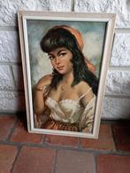 Vintage Zigeunerin Schilderij - Goede Staat, Antiek en Kunst, Ophalen