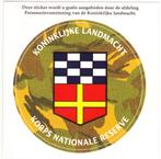 Sticker Koninklijke Landmacht (23) Natres Nationale Reserve, Verzenden, Zo goed als nieuw