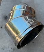 Rookkanaal Pijp 200mm - Gebruikt - 2stuks, Afvoer, Gebruikt, Ophalen of Verzenden, Rvs