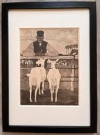Jan Mankes 1889-1920 / Heliogravure Vader met Geitjes 1923, Ophalen of Verzenden