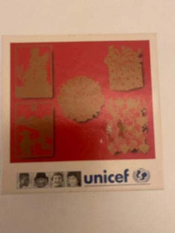 Unicef goud kleurige kersthangers vintage beschikbaar voor biedingen
