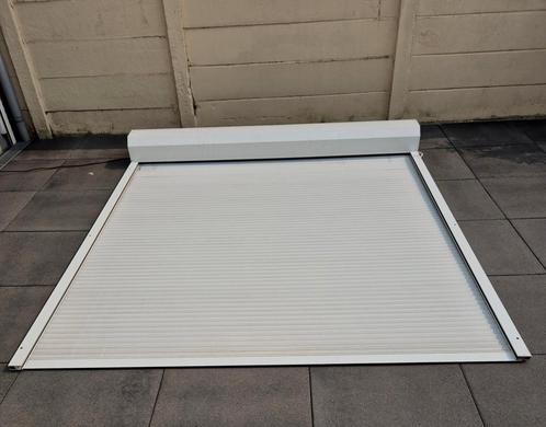 Heroal rolluik met afstandsbediening, Doe-het-zelf en Verbouw, Rolluiken, Zo goed als nieuw, 200 cm of meer, 200 cm of meer, Wit