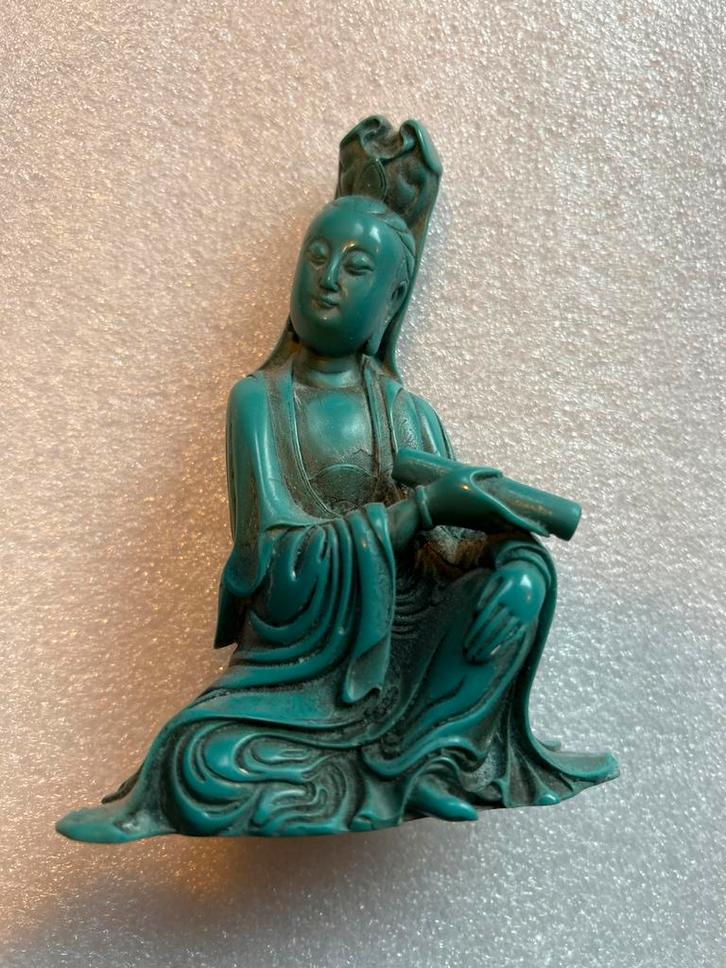 Oosters beeldje - Kwan Yin- 11 cm, Antiek en Kunst, Kunst | Beelden en Houtsnijwerken, Ophalen of Verzenden
