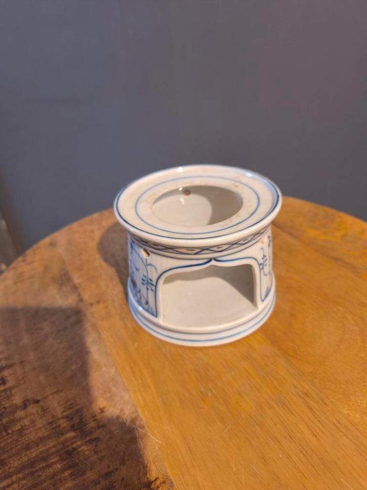 antiek theelicht 19e eeuw strobluhmenmuster, Antiek en Kunst, Antiek | Servies los, Ophalen of Verzenden