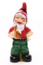 polyester beeld / kabouter bierdrinker, Ophalen, Nieuw, Kunststof, Tuinkabouter