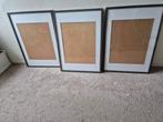 3 x Ribba ikea fotolijsten grijs 50 x 70 cm, Ophalen, Kunststof, Gebruikt, 50 tot 75 cm