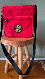 Kipling rode schoudertas crossover zgan verstelbaar, Ophalen of Verzenden, Zo goed als nieuw, Rood, Kipling