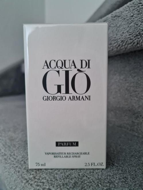 NIEUWE Armani acqua di gio parfum 75ml, Sieraden, Tassen en Uiterlijk, Uiterlijk | Parfum, Nieuw, Verzenden