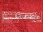 Stoom Stichting Nederland 01 stoomtrein perspex 50 x 15 cm, Ophalen of Verzenden, Nieuw, Trein, Overige typen