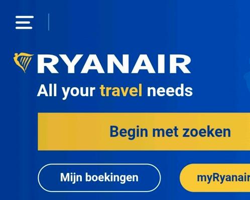 Vliegticket Ryanair Madrid - Eindhoven 14-06-2025, Tickets en Kaartjes, Trein, Bus en Vliegtuig, Eén persoon, Met bestemming of datum