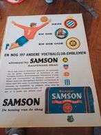 Advertentie Samson shag Niemeyer voetbalclub emblemen 1961, Verzamelen, Ophalen of Verzenden, Sigarenbandjes