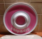 Retro Chip & Dip Schaal - Roze/Wit, Huis en Inrichting, Ophalen of Verzenden, Zo goed als nieuw