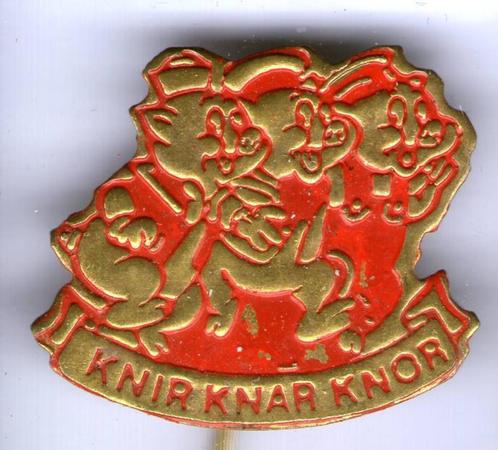 Knir Knar Knor rood koper stripfiguurtje speldje ( S_061 ), Verzamelen, Speldjes, Pins en Buttons, Nieuw, Speldje of Pin, Figuurtje