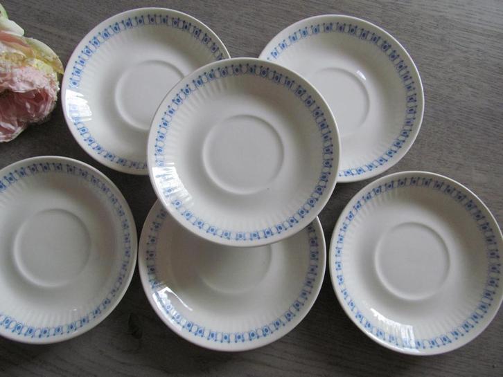 6 Figgjo Flint Norway  Lotte Turi design Schotels, Huis en Inrichting, Keuken | Servies, Zo goed als nieuw, Kop(pen) en/of Schotel(s)
