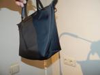 Longchamp zwarte handtas leren details Als Nieuw, Verzenden, Zo goed als nieuw, Zwart, Handtas