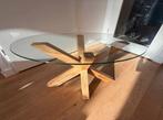 Salontafel Jysk AGERBY 60x100 glas/eik, Ophalen, 100 tot 150 cm, 50 tot 100 cm, Minder dan 50 cm
