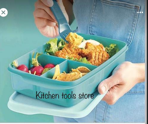 Tupperware vakjesbord lunchbox snacksdoos  1L voorraad, Huis en Inrichting, Keuken | Tupperware, Nieuw, Ophalen of Verzenden