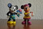Vintage Mickey Mouse Minnie Mouse Bully 5,5 cm Cake Topper, Ophalen of Verzenden, Mickey Mouse, Gebruikt, Servies