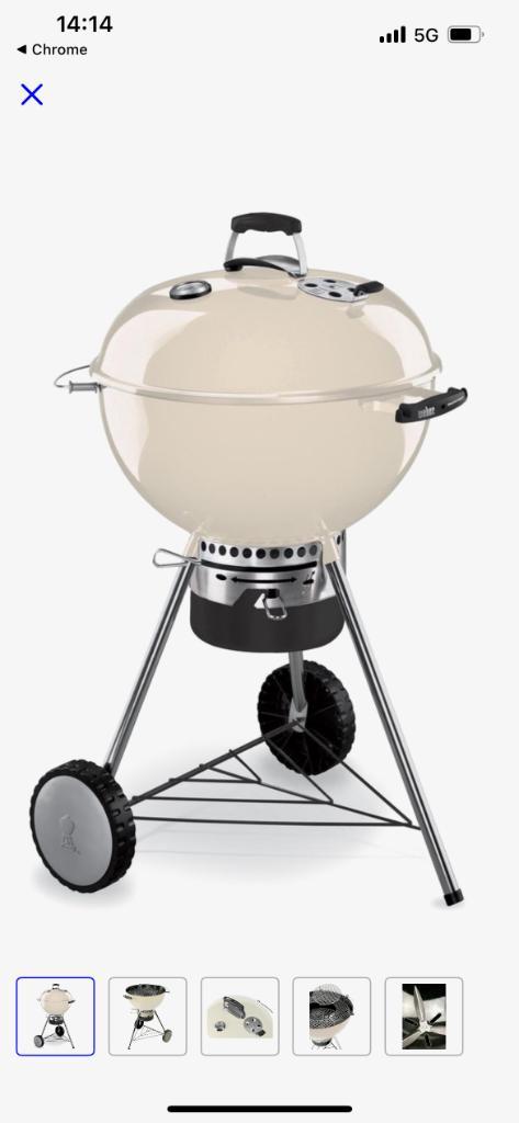 Weber master touch, Tuin en Terras, Houtskoolbarbecues, Zo goed als nieuw, Ophalen