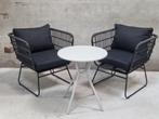 !!ACTIE!! 2x tuinstoel + bijzettafel