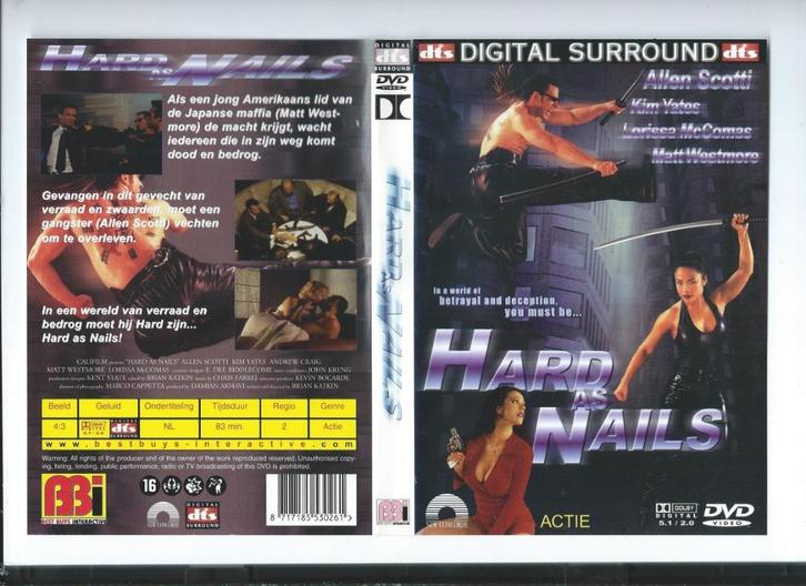 hard as nails, Cd's en Dvd's, Dvd's | Actie, Zo goed als nieuw, Actie, Vanaf 16 jaar, Ophalen of Verzenden