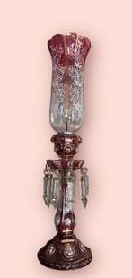 Monumentale Baccarat style hurricane lamp – ca. 1875–1900, Antiek en Kunst, Antiek | Lampen, Ophalen of Verzenden