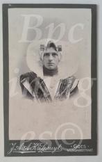 cdv vrouw klederdracht Zeeland 1900's, Gebruikt, Verzenden, Foto, Klederdracht