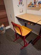 Schooltafels met stoelen - 2 stuks, Ophalen, Gebruikt, Tafel(s) en Stoel(en)