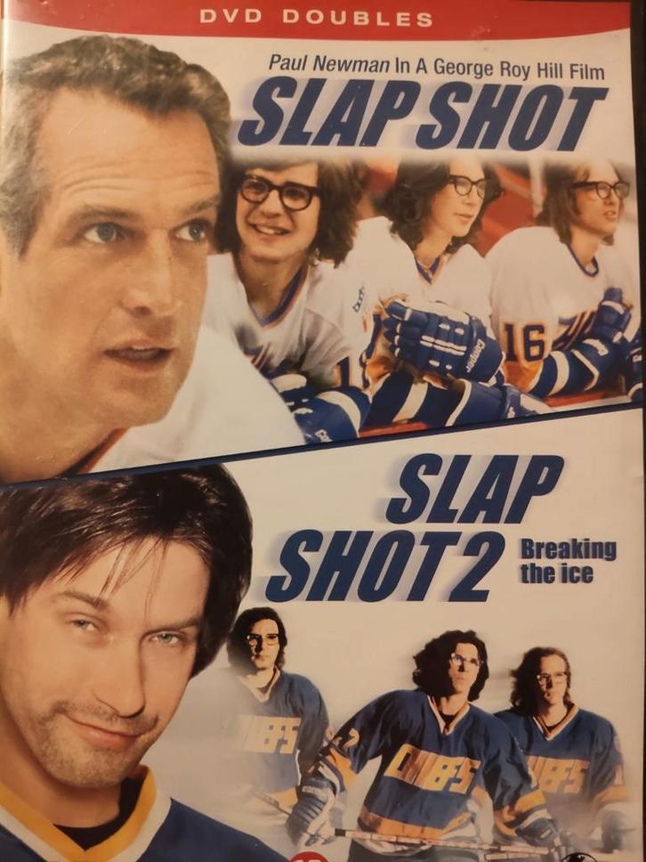 Slap Shot 1 & 2 Dvd NL ZGAN Paul Newman Stephen Baldwin, Cd's en Dvd's, Dvd's | Klassiekers, Zo goed als nieuw, Komedie, 1960 tot 1980