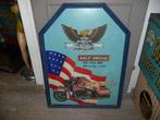 harley davidson reclame bord, Ophalen of Verzenden, Gebruikt, Reclamebord