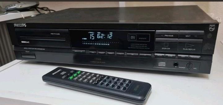 Philips cd speler cd-614 + afstandsbed TDA1543 Cdm4 swingarm, Audio, Tv en Foto, Cd-spelers, Philips, Ophalen of Verzenden