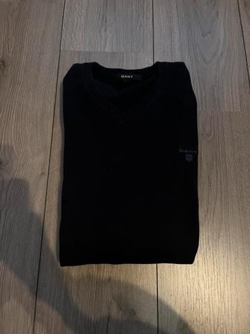 Gant heren sweater - maat L - donkerblauw beschikbaar voor biedingen