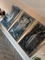 Set van 3 luxe New York schilderijen – Rofra Home (175x 95), Ophalen