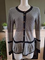 Caroline Biss zwart wit cardigan vest L 42 Gratis Verzenden, Verzenden, Zwart, Maat 42/44 (L), Gedragen