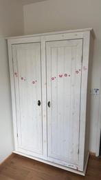 Hoge Kast - 1,80m wit, Huis en Inrichting, Kasten | Kledingkasten, Gebruikt, 100 tot 150 cm, Met hangruimte, Ophalen of Verzenden