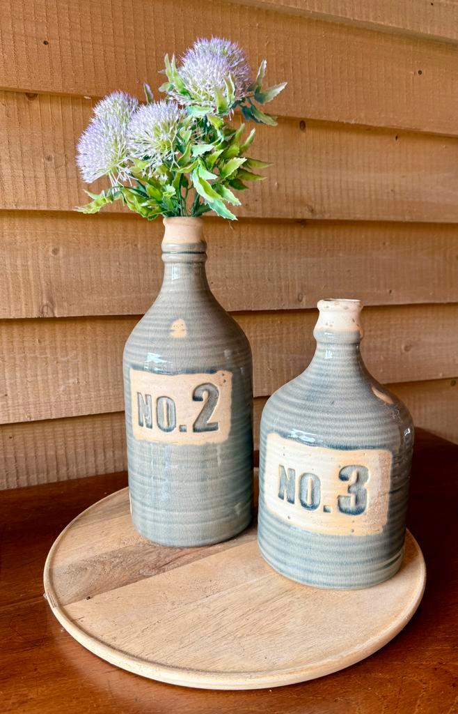 Docoratie vazen, Huis en Inrichting, Woonaccessoires | Vazen, Gebruikt, Overige kleuren, Minder dan 50 cm, Aardewerk of Porselein