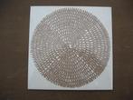Witte wandtegel met taupe ,motief, Nieuw, Minder dan 20 cm, Minder dan 5 m², Wandtegels