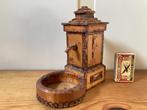 Houten mini dorpspomp ouderwets ambachtelijk houtsnijwerk, Antiek en Kunst, Ophalen of Verzenden