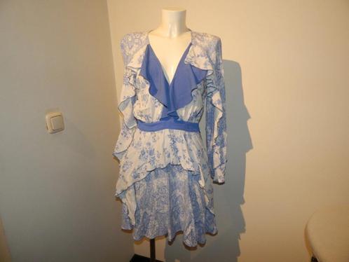 Elisabetta Franchi gipsy ibiza styl jurk voilants wit blauw, Kleding | Dames, Jurken, Zo goed als nieuw, Maat 38/40 (M), Wit, Verzenden