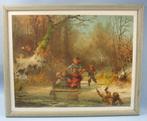 Prent kinderen op het ijs  J M TEN KATE (1859-1896), Antiek en Kunst, Ophalen