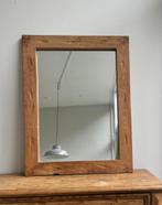 Spiegel Mees - Leen Bakker - Hout naturel, Huis en Inrichting, Woonaccessoires | Spiegels, Ophalen, Zo goed als nieuw, Minder dan 100 cm