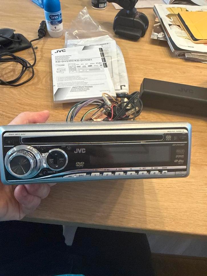 JVC KD-DV5302/KD-DV5301 Autoradio DVD/CD Receiver, Auto diversen, Autoradio's, Gebruikt, Ophalen of Verzenden