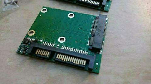 mSATA naar SATA adapter dwarsligger groen, Computers en Software, Harde schijven, Nieuw, Laptop, Ophalen of Verzenden