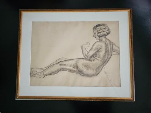 Originelen Tekening  Jan Altink  Professioneel Ingelijst  Ge, Antiek en Kunst, Kunst | Schilderijen | Klassiek, Ophalen