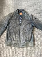 Boss leren jas heren maat 48, Kleding | Heren, Ophalen of Verzenden, Gedragen, Maat 48/50 (M), Grijs