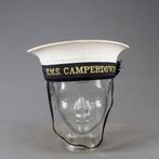 Britse royal navy matrozen witte eendenkap - HMS Camperdown, Ophalen of Verzenden, Marine, Engeland, Helm of Baret