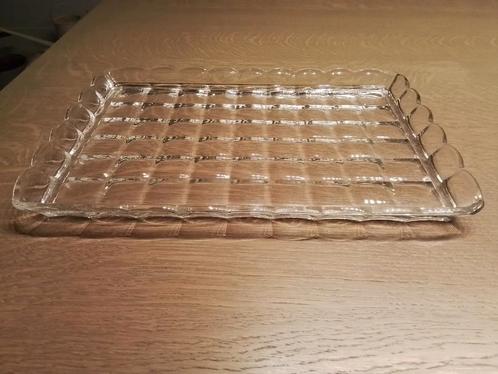LEERDAM PERSGLAS ONDERBORD VAN KAASSTOLP -- SERVEERSCHAAL, Antiek en Kunst, Antiek | Glas en Kristal, Ophalen of Verzenden